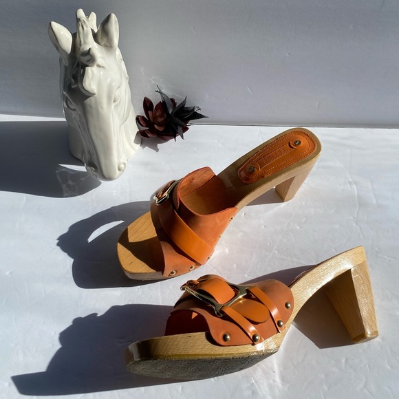 🥿Pre Loved Orange Celine Clogs - Picture 5 of 8